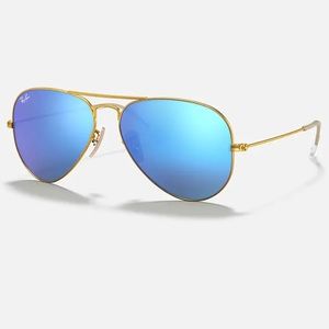 Ray-Ban Blue Mirror Aviator Sunglasses